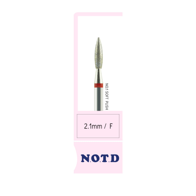 [NOTD MADE] NO.1 Soft push 2.1mm diamond nail drill bit