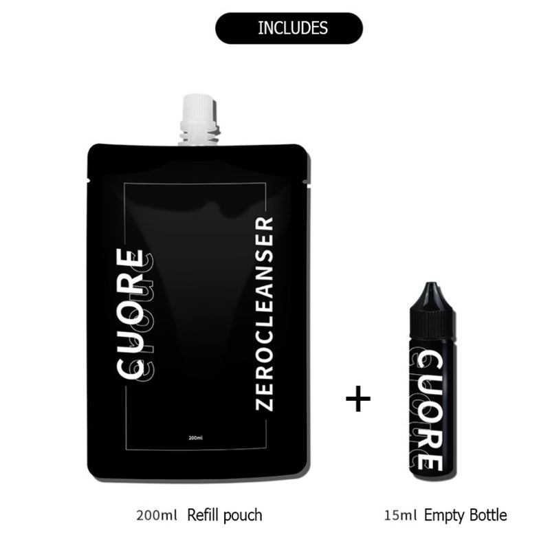 CUORE Zero Cleanser 200ml + Empty Bottle 15ml